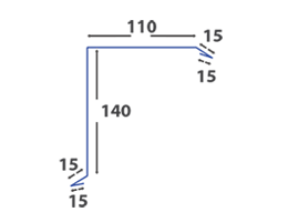 BORDURA FRONTON 312 mm x 2000 mm 0.4mm finisaj lucios
