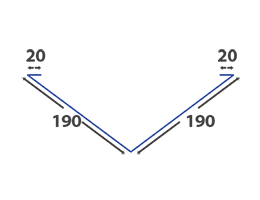 DOLIE 400 mm x 2000 mm 0.4mm finisaj lucios